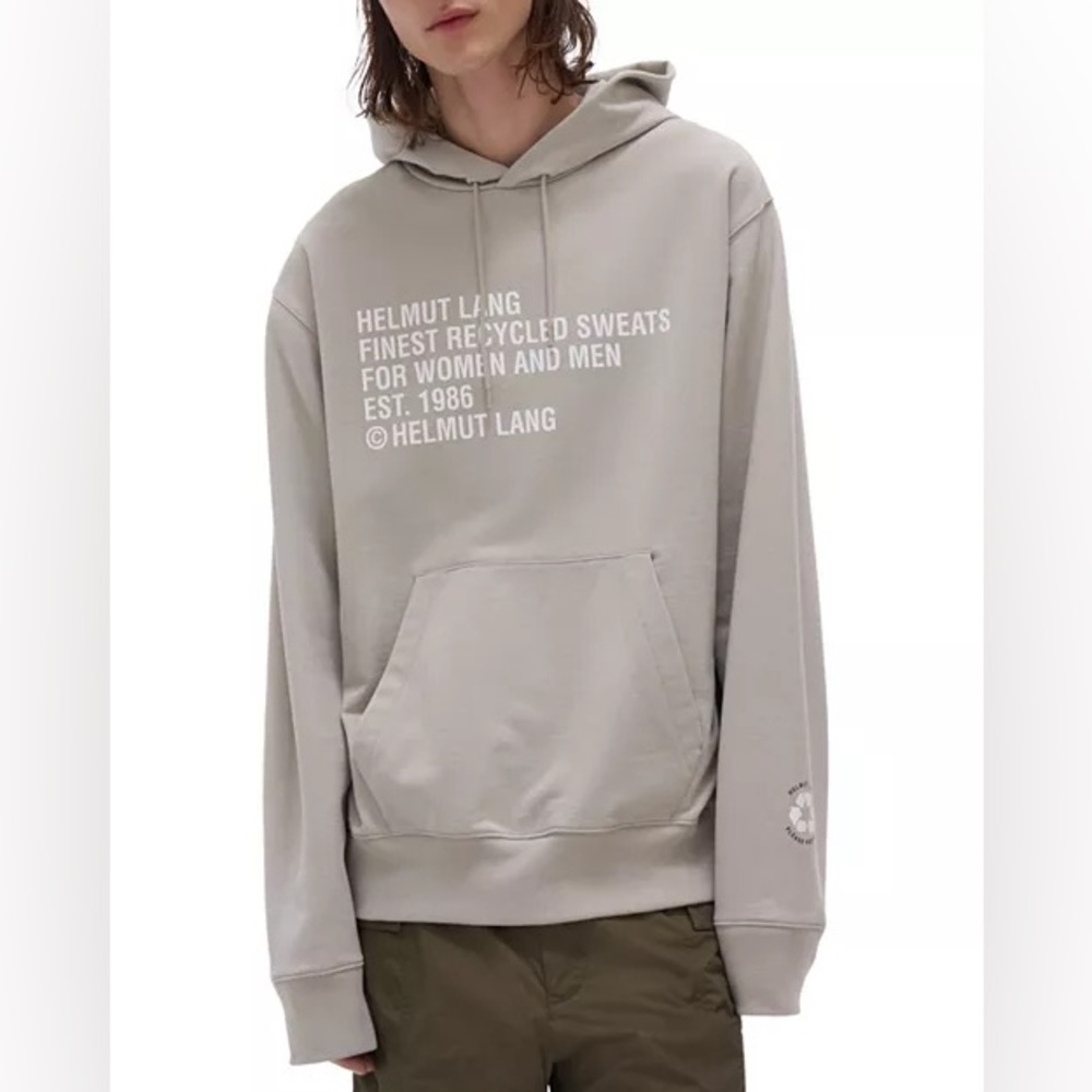 Helmut Lang Recycled Logo Hoodie